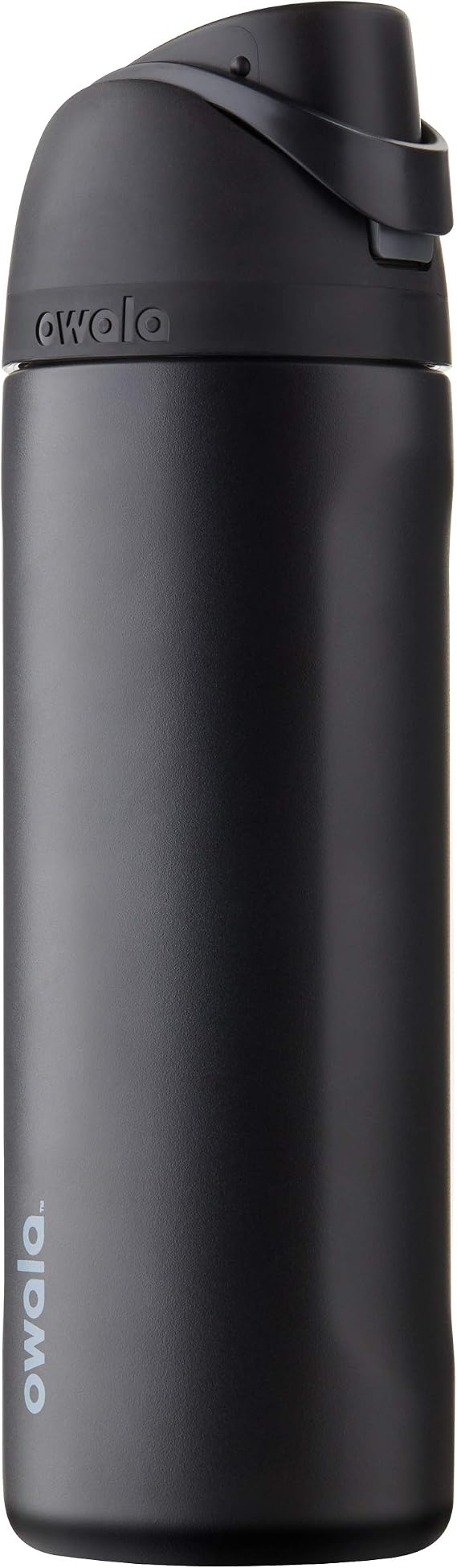Owala FreeSip Insulated Stainless Steel Water Bottle with Straw for Sports Travel BPA Free 24oz Extra Dark