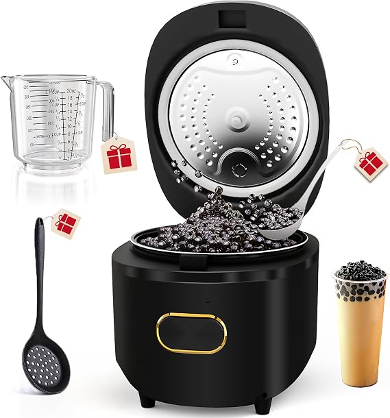 WantJoin Boba Maker Machine Commercial Boba Cooker Commercial Boba Pearl Maker for Bubble Tea Milk Tea Boba Pot for Tapioca Pearls for Restaurants Milk Tea Stores Dessert Stores Lounge Bars 110V