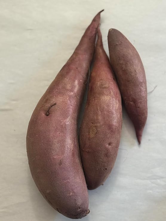 Organic Japanese Purple Sweet Potatoes - Excellent flavor, Great for Planting, Eating or Cooking, Non GMO, Organic Grown in California 1 pound.