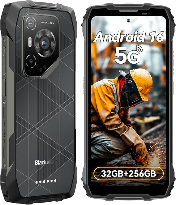Blackview BL7000 Pro 5G Rugged Smartphone with Android 16, 32GB+256GB/2TB