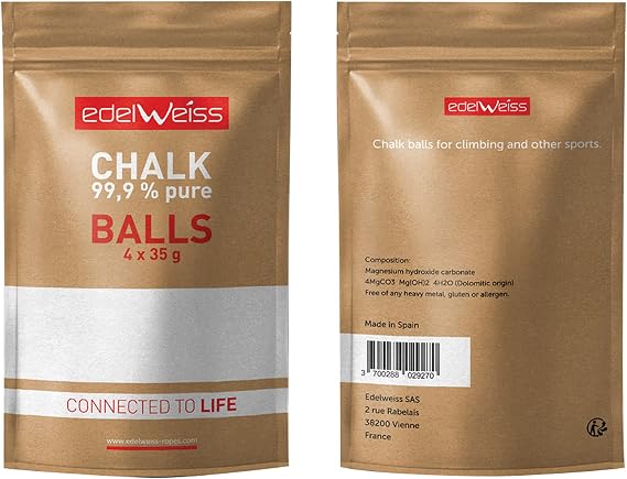 EDELWEISS Climbing Chalk Ball, 4 Pack