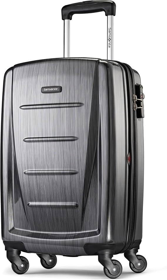 Samsonite Winfield 2 - 20-Inch Hardside Luggage with 360 Spinner Wheels, TSA Lock, Airline Approved - Charcoal