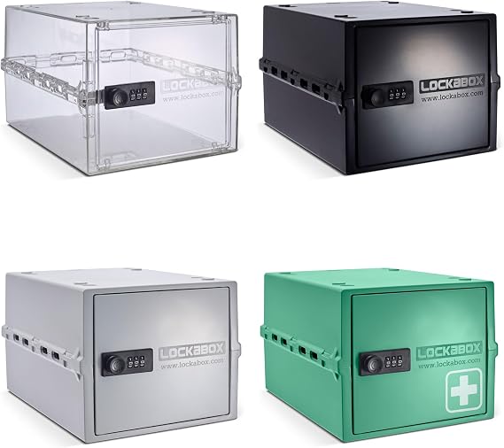 Lockabox OneTM Crystal, Jet, Opal White & Medi Green Bundle | Lock Boxes