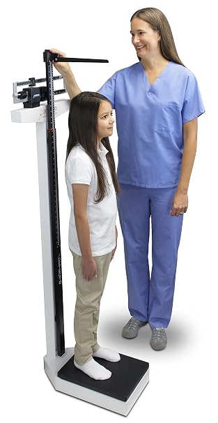 DETECTO 439 Mechanical Physician Beam Scale with Height Rod