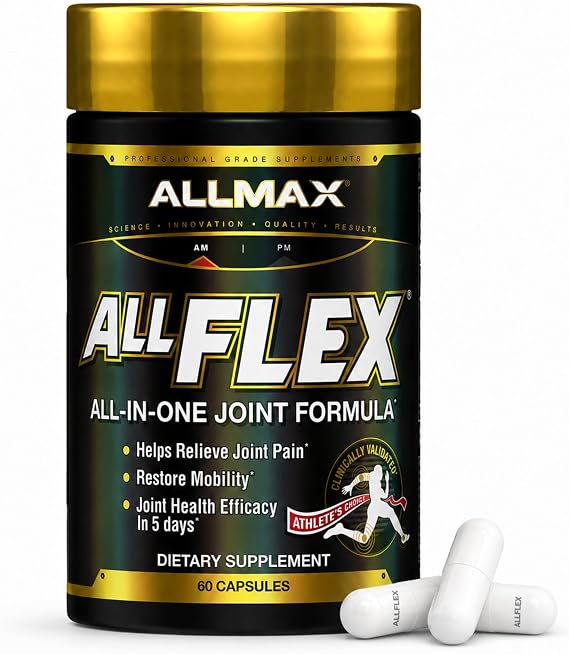 ALLMAX Advanced AllFlex Joint Support Capsules, 60 Count, 30 Servings