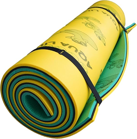 Floating Mat with Duracore, Foam Lake Float, 6 x 18, Yellow/Green