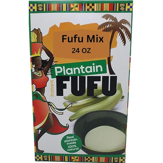 Fufu Flour - Organic Gluten Free All Purpose Fufu Flour, Plantain Flour, Fufu Mix, Vegan Flour for African Food, Green Banana Powder | (Plantain Fufu 24oz)