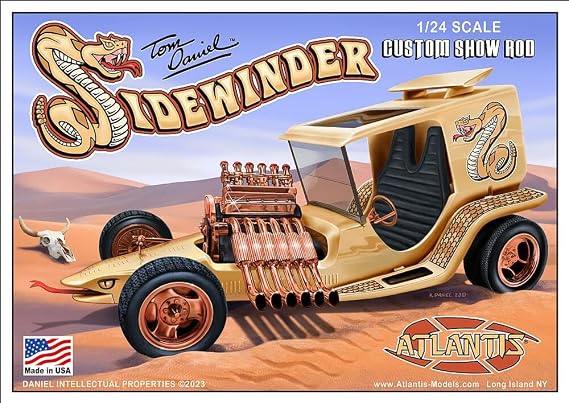 Atlantis - 1/24 Tom Daniel Sidewinder Custom Show Rod - Plastic Model Kit