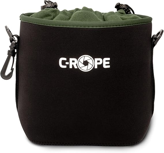 C-Rope Neoprene Camera Bag Neoprene Pouch with Fleece Lining Water Resistant Camera Accessories - Medium