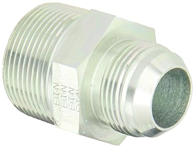 Eaton Aeroquip 2021-20-16S Male Connector, Male 37 Degree JIC, Male Pipe Thread, JIC 37 Degree & NPT End Types, Carbon Steel, 1-14 NPTm x 1 JICm End Size, 1 Tube OD