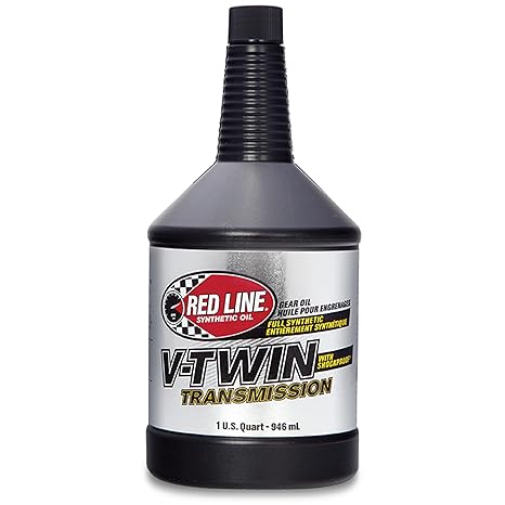 Red Line 42804 Full Synthetic Gear Oil, V-Twin Transmission Oil with Shockproof - 1 Quart (12 Pack)