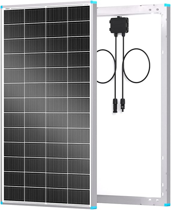 Renogy Solar Panel 200W, 12 V Monocrystalline Solar Panel PV Panel Off Grid Solar Power for Motorhome, Shed, Campervan Caravan and Boat Compact Design
