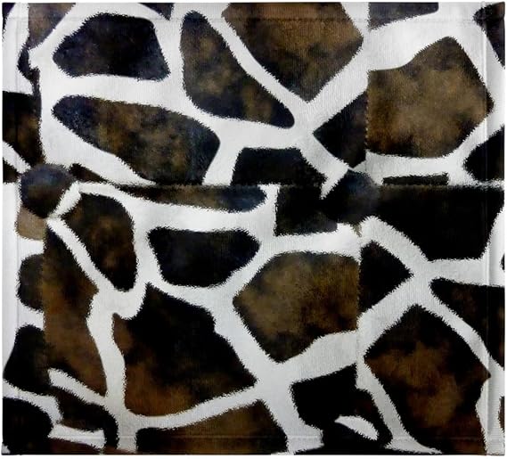 3dRose Abstract Giraffe Print 11x12 Wash Cloth for Face and Body