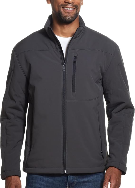 Weatherproof Men's Softshell Jacket Wind & Water Resistant Breathable, Lightweight Outdoor Coat