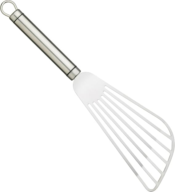 KitchenCraft KCPROFS Professional Fish Slice, Stainless Steel, 26.5 cm, Silver