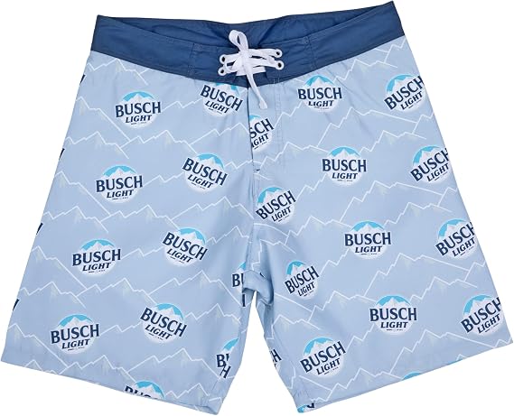 BUSCH Light Logo & Mountain Range All Over Print Board Shorts