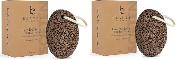 Beauty by Earth Pumice Stone for Feet - Natural Lava Stone Foot Exfoliator
