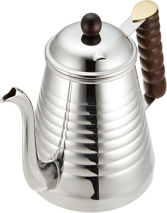 Kalita 52073 Wave 1L Stainless Steel Drip Kettle, Pot, 1000, Silver