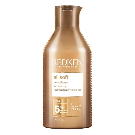 Redken Conditioner for dry and brittle hair invigorates and hydrates with fatty acids antioxidants and argan oil all soft conditioner