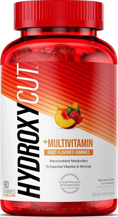 Hydroxycut Weight Loss + Multivitamin Gummies, 90 Count