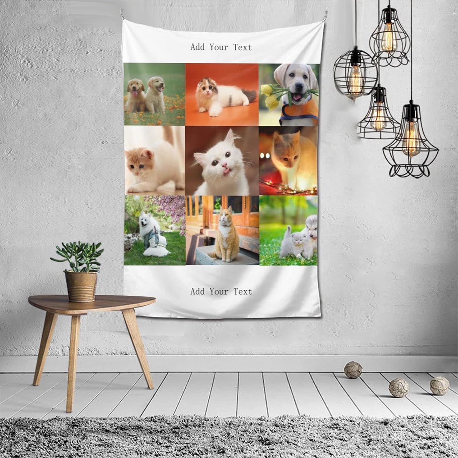 Aomkreb Custom Tapestry Personalized Tapestry Add Your Image Text