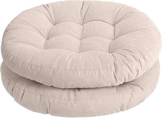 Tiita 22 Inch Floor Cushion - Round Outdoor Chair Cushion Pad