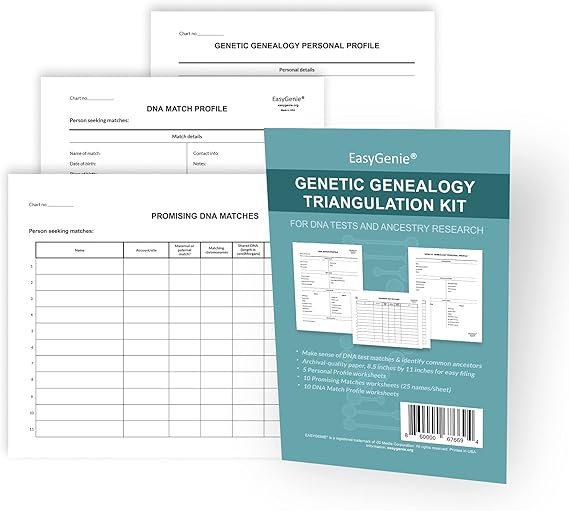 DNA Triangulation Kit for Genealogy | Match & Ancestor Forms