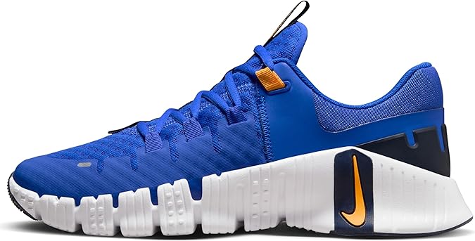Nike Free Metcon 5 Men's Workout Shoes (Racer Blue/White/Obsidian/Sundial, US Footwear Size System, Adult, Men, Numeric, Medium, 9.5)