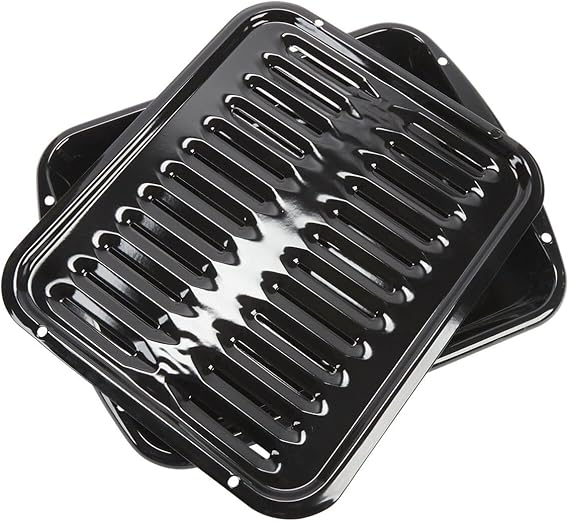 Whirlpool 4396923 Genuine OEM Broiler Pan, Premium Oven Broiling Pan Replacement