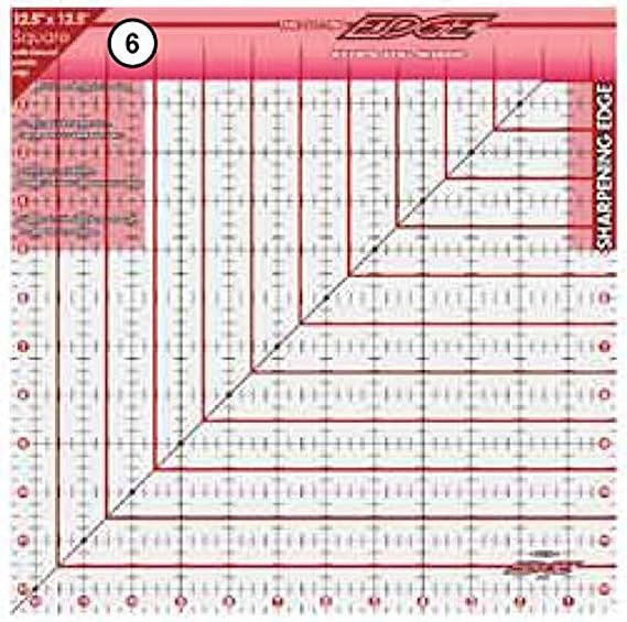SULLIVAN 12-1/2-Inch-by-12-1/2-Inch The Cutting Edge Frosted Ruler