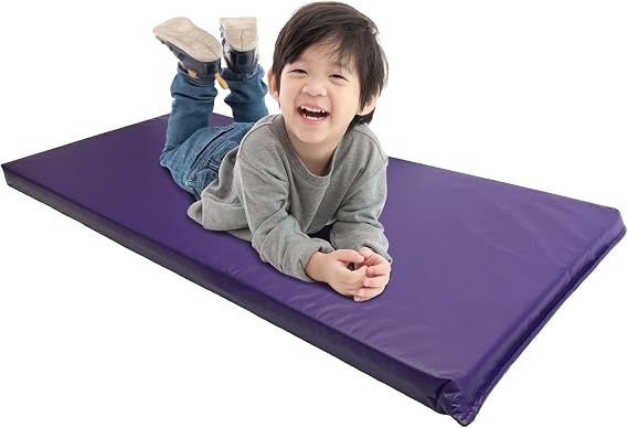 KinderMat, Rainbow Designer Mat, Purple, 2-Inch Thick Rest Mat