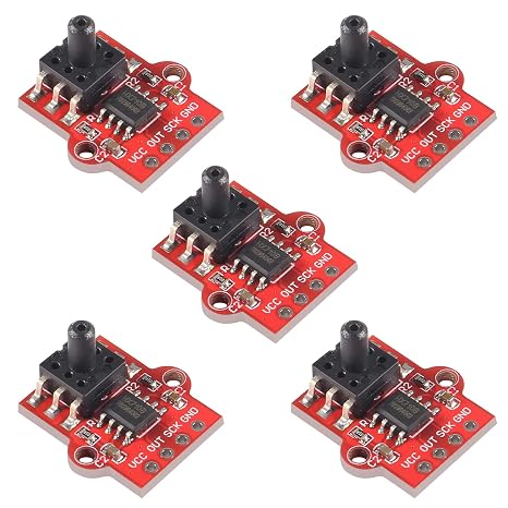 ACEIRMC 5pcs 3.3-5V Digital Barometric Pressure Sensor Module Liquid Water Level Controller Board 0-40KPa, Air Pressure Sensor Module Board for Arduino