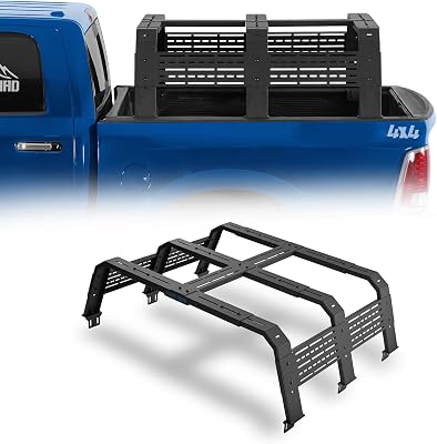 u-Box 19 High Overl-Size Truck Bed Rack for Toyota Tacoma 6ft Bed, Tundra, Ram 1500, Ford F-150, Silverado 1500 & Sierra 1500