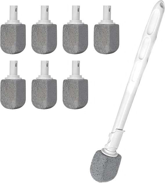 Upgrade Pumice Stone Toilet Bowl Cleaner for Hard Water Ring & Stains(01)