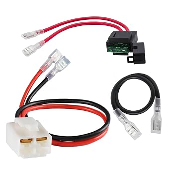 Battery Wiring Harness Kit for Razor MX500, MX650 Replacement Power Cable for Electric Scooters, 14AWG 4-Pin 2-Wire