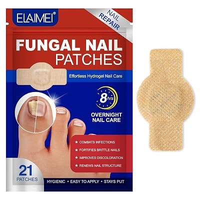 Toenail Fungus Treatment Extra Strength, 21pcs Fungal Nail Patches for Overnight Toenail Care, Safe for Sensitive Skin, Easy to Apply, Restore Discoloration and Thickness