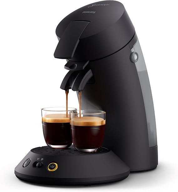 Philips Domestic Appliances Senseo Original Plus CSA210/60 Coffee Pod Machine (Coffee Strength Choice Coffee Boost Technology Recycled Plastic) Black