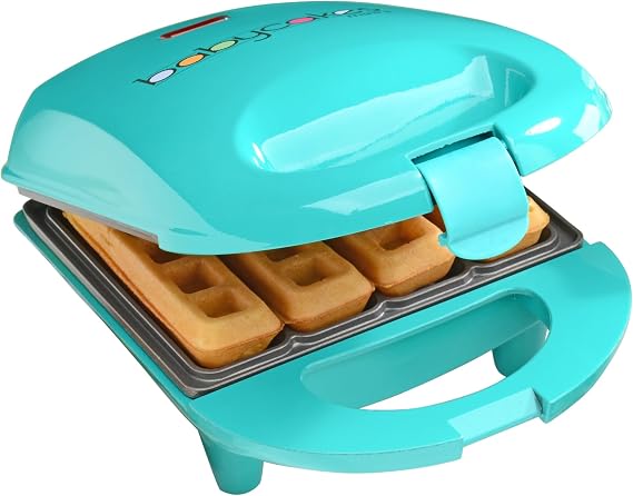 Babycakes Mini Waffle Stick Maker - Cute Electric Waffle Maker with Nonstick Coating & Non-Skid Feet - Small Kitchen Tool with Latching Handle