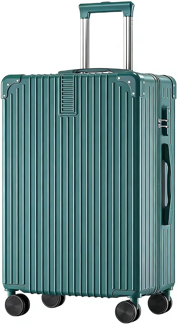 FREEFLY Hard Shell Suitcases Cheap Cabin Suitcase Carry on Luggage Medium Suitcase Lightweight Suitcase with Silent Universal Wheels,Green,20in
