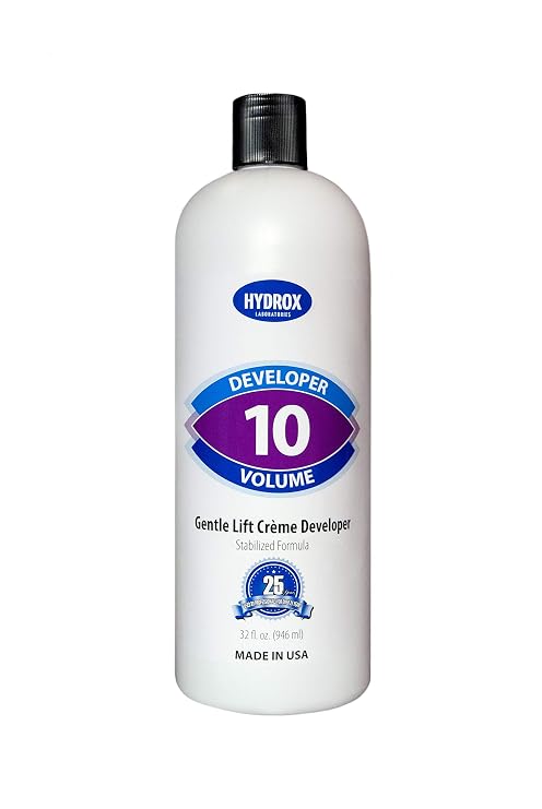 Hydrox 10-Volume Creme Developer Gentle Lift, 32 Ounce (single)