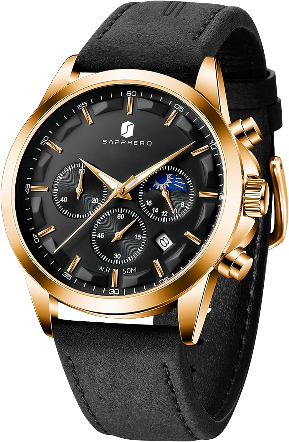 BENYAR Fashion Men's Quartz Chronograph Waterproof Stainless Steel 30 m Waterproof Watches Business Casual Sport Designer Watch for Men