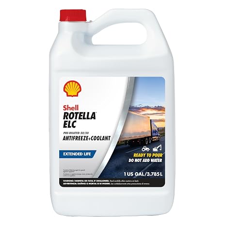 Shell Rotella Extended Life ELC Anti-Freeze + Coolant, Pre-Diluted 50/50 (1 Gallon)