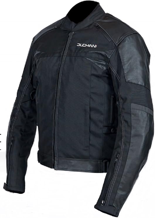 Duchinni Psycho Leather and Textile Waterproof Jacket