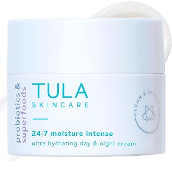 TULA Skincare 24-7 Moisture Intense, Ultra Hydrating Face Cream for Very Dry Skin & Skin Barrier Repair with Prebiotic Extracts, Hyluronic Acid, Nourishing Oils