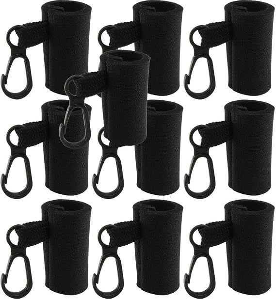 Kage 10 Clip-On Neoprene Sleeve Lip Balm Holsters Lipstick Holder Key Chain