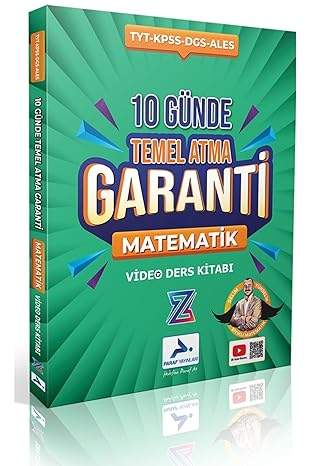 paraf yayınları Paraf Z Takım 2025 Tyt Matematik Bıyıklı Matematik 10 Günde Temel Atma Garanti,SERDAAEGR46453