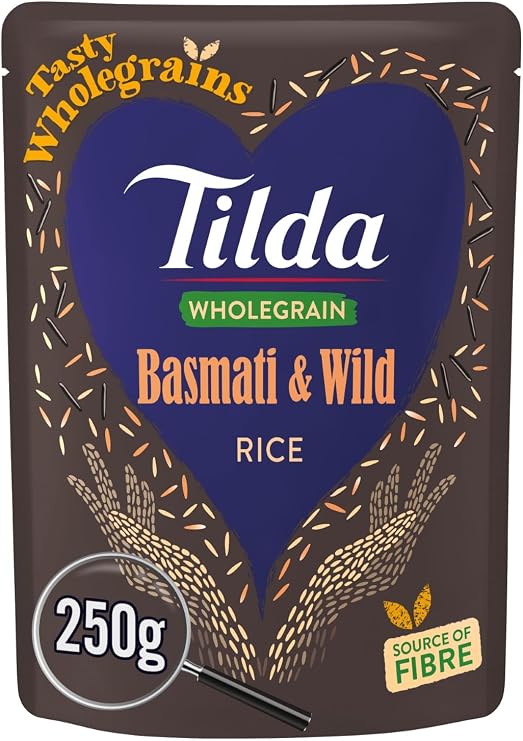 Tilda Steamed Brown Basmati and Wild Rice, 250g