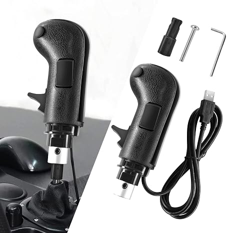 XBERSTAR Gear Shifter(3 Button Type) For FanatecSQ And More-Fits G29/25/27/G923/G920 TH8A (For Logitech)