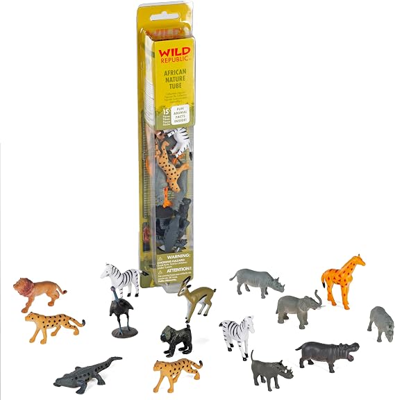 Wild Republic Nature Tube Africa Figurines - 13"