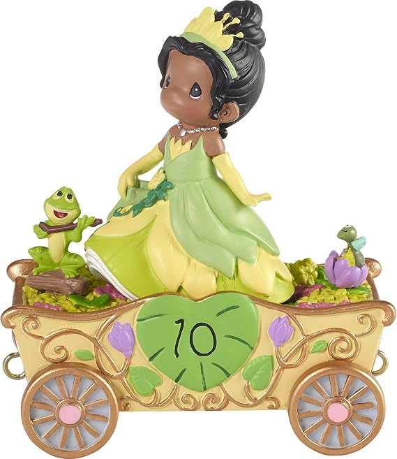 Precious Moments Disney Princess Tiana Figurine, 10th Birthday Collectible Gift for Girls, 193451